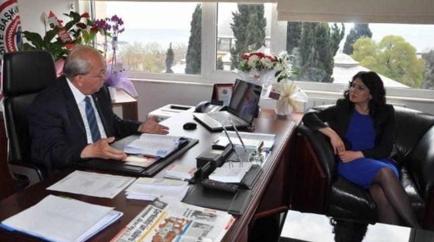Milletvekili Y&uuml;ceer&rsquo;den Tekirdağ B&uuml;y&uuml;kşehir Belediye Başkanı Albayrak&rsquo;a Ziyaret