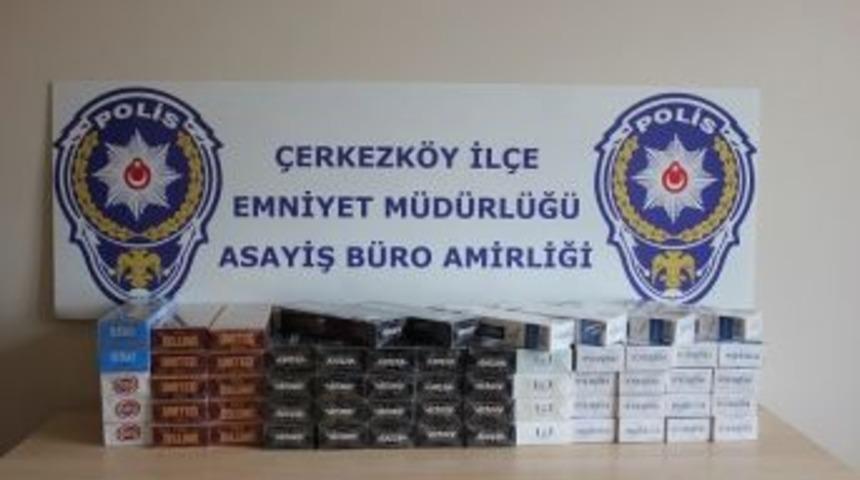 Tekirdağ'da Ka&ccedil;ak Sigara Operasyonu