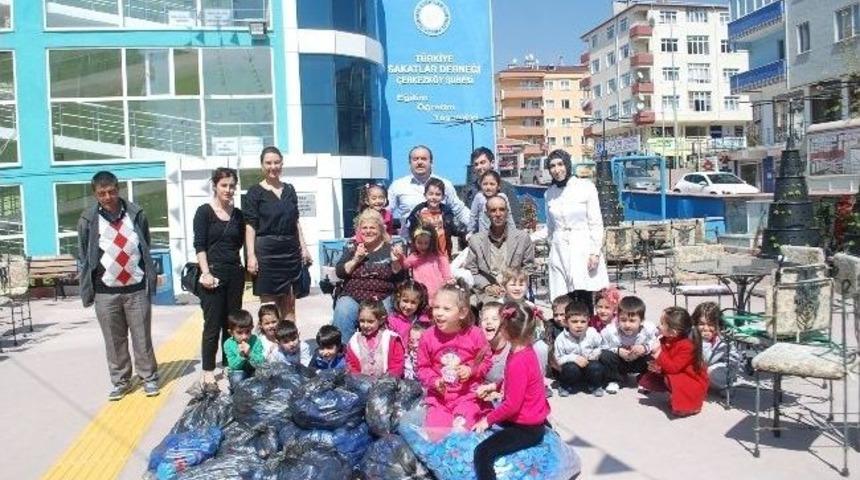 Miniklerden Engellilere B&uuml;y&uuml;k Yardım