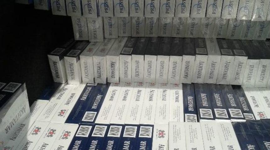 Kulp'ta 61 Bin 440 Paket Ka&ccedil;ak Sigara Ele Ge&ccedil;irildi
