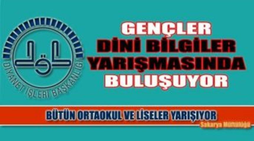 Sakarya&rsquo;da 100 Bin &Ouml;ğrenci Dini Bilgiler Yarışması Heyecanı Yaşadı