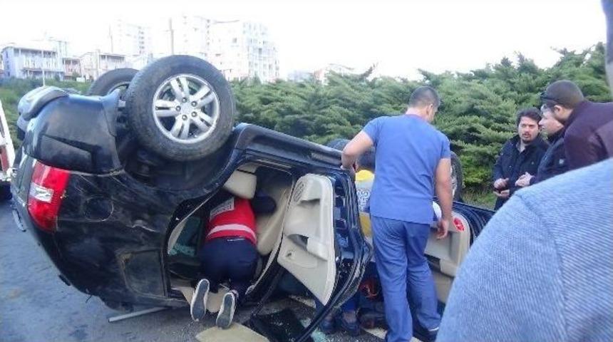 Virajı Alamayan Cip Takla Attı: 1 &Ouml;l&uuml;