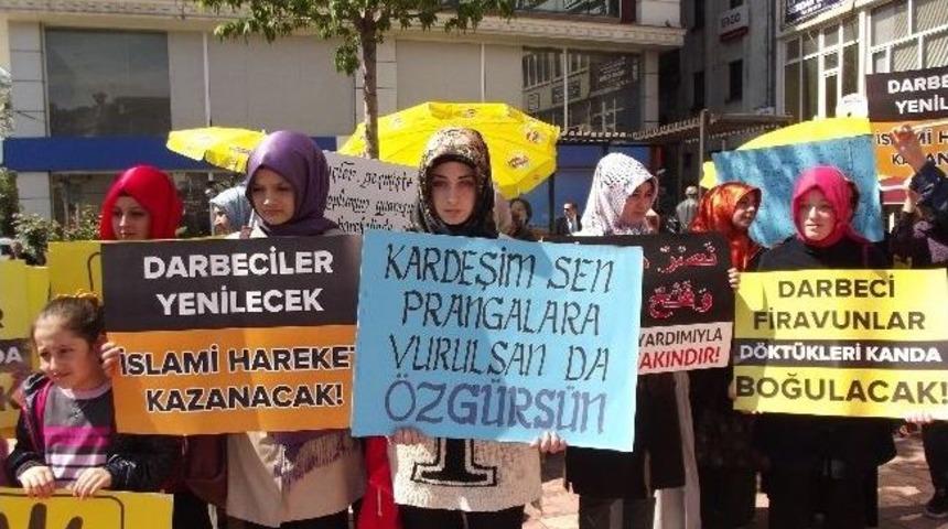 Kdz. Ereğli&rsquo;de Lise &Ouml;ğrencileri, Mısır&rsquo;daki İdam Kararlarını Protesto Etti