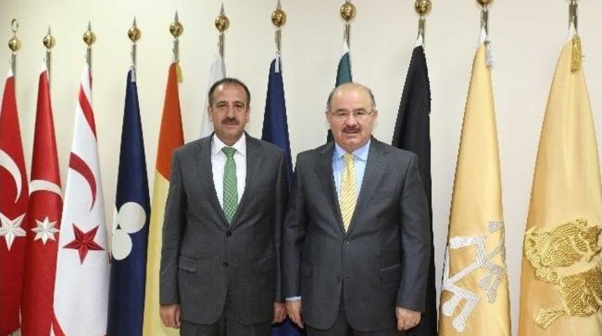 H&uuml;seyin &Ccedil;elik&rsquo;ten Başkan Duruay&rsquo;a Hayırlı Olsun Ziyareti