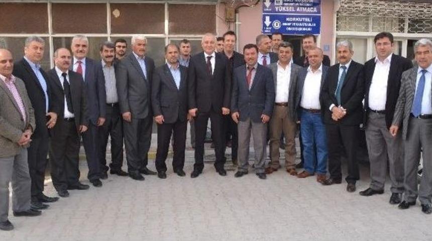 Aesob Başkanı Sevim&ccedil;ok, Korkuteli&rsquo;ndeki Odaları Ziyaret Etti