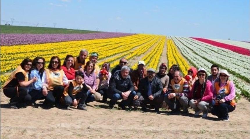Tema Karaman İl Temsilciliği &Uuml;yeleri Konya&rsquo;da Lale &Uuml;retim Tesisini Gezdi