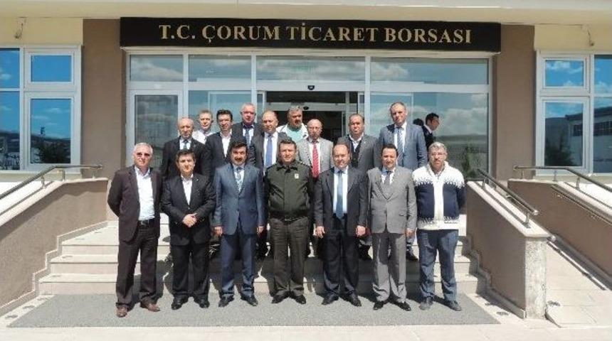 Garnizon Komutanı &Ccedil;elik&rsquo;ten Ticaret Borsası&rsquo;na Ziyaret