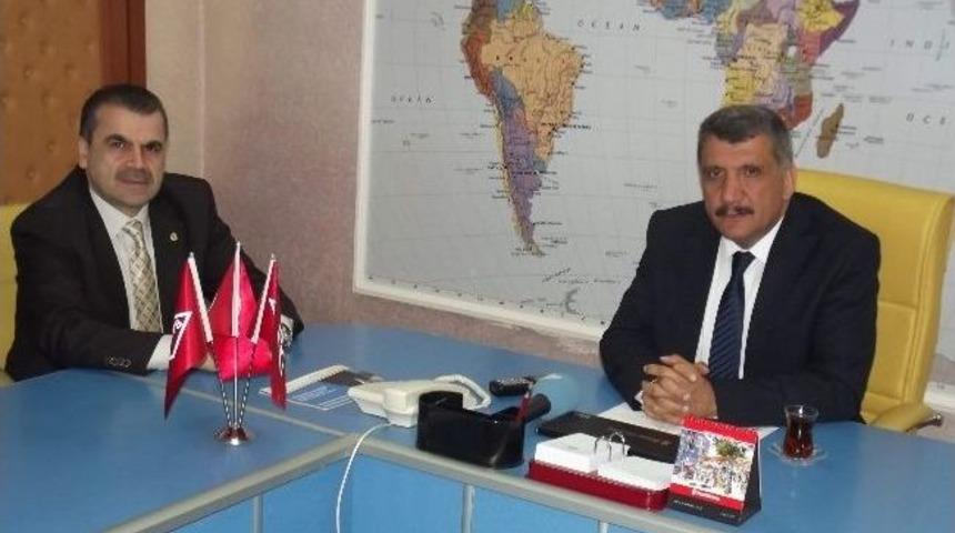 Koyuncu&rsquo;dan Başkan G&uuml;nkan&rsquo;a Ziyaret