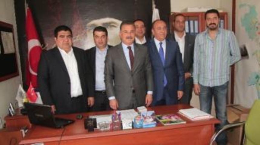 Mersin İdmanyurdu Y&ouml;netiminden Başkan Tuna'ya Ziyaret