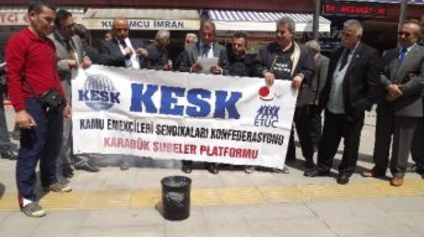 Kesk&rsquo;ten Bordro Yakma Eylemi