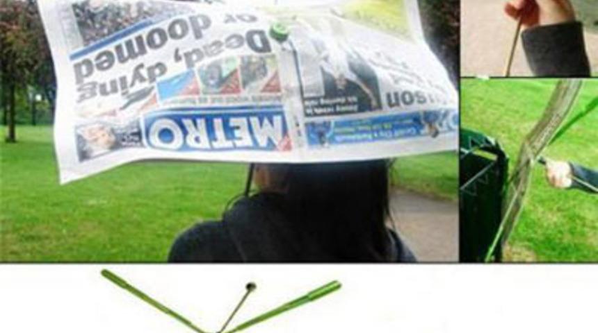 Şemsiyeden internete bağlanın, gazete okuyun