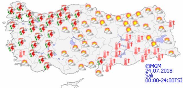 İstanbul'da salı günü hava durumu nasıl olacak?