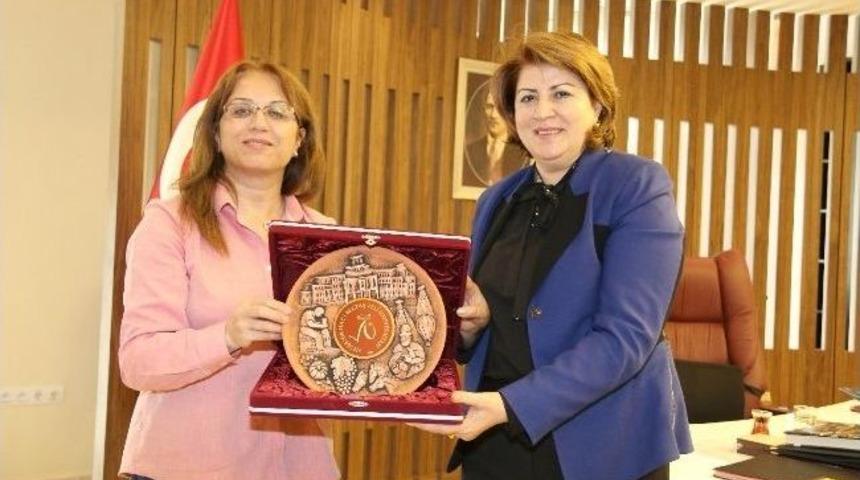 Azerbaycan Eğitim M&uuml;steşarı Nasibova, Nevşehir Hacı Bektaş Veli &Uuml;niversitesi'nde