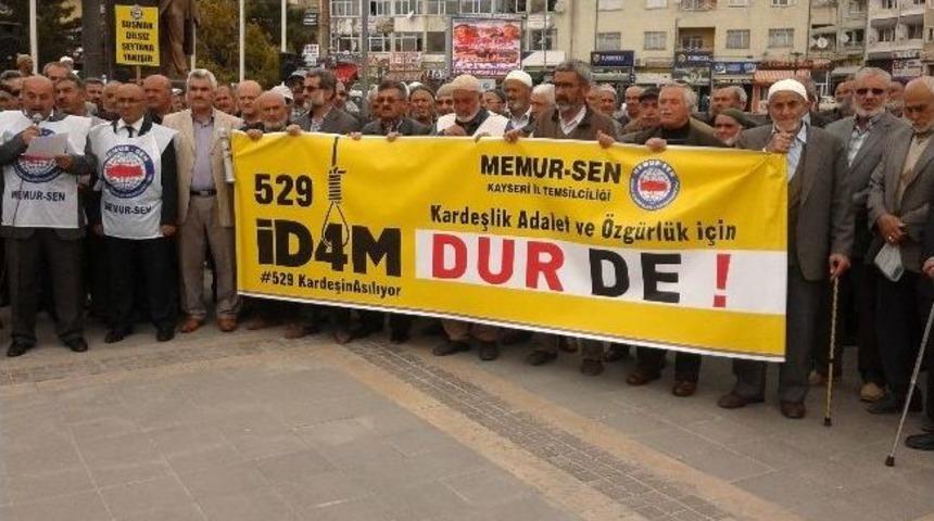 Mısır'daki İdam Kararı Develi'de Protesto Edildi