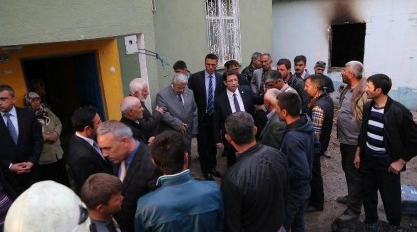 Başkan Yazgı&rsquo;dan Yangında 3 Bebeğini Kaybeden Aileye Ziyaret