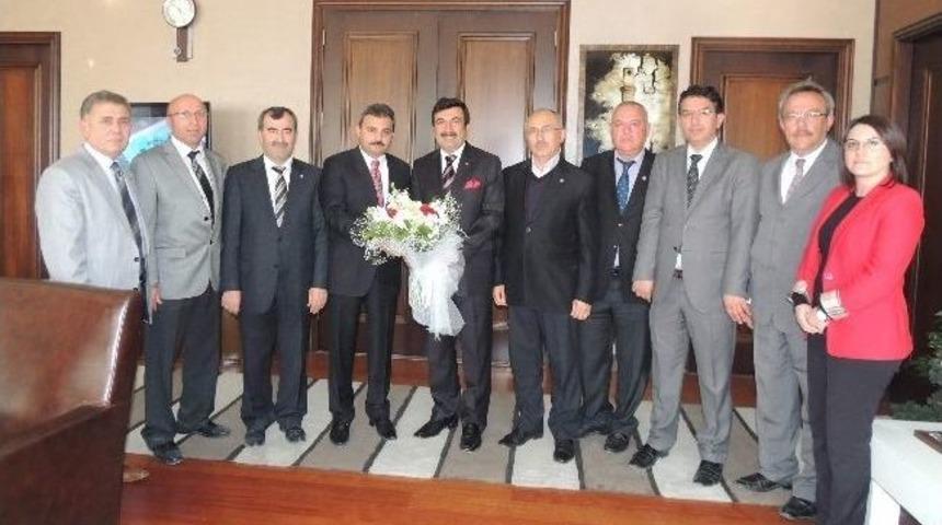 Borsa&rsquo;dan Başkan K&uuml;lc&uuml;&rsquo;ye Hayırlı Olsun Ziyareti