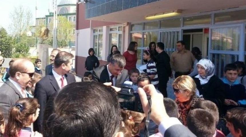 Yeşilyazı Ortaokulu'nda K&uuml;t&uuml;phane Ve Yemekhane A&ccedil;ılışı