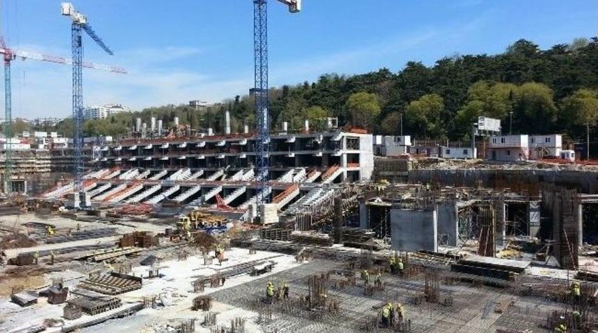Vodafone Arena'nın İnşaatı Son Hızıyla S&uuml;r&uuml;yor