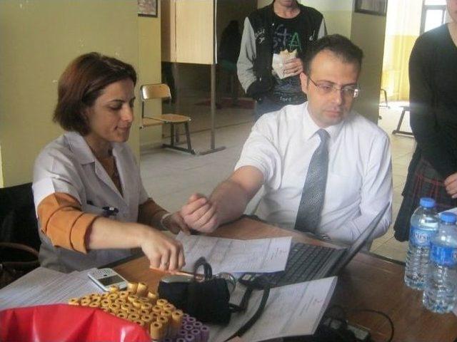 Nazilli de 18 ini Dolduran Liseli Gen&ccedil;ler Kan Bağışında Bulundu 1