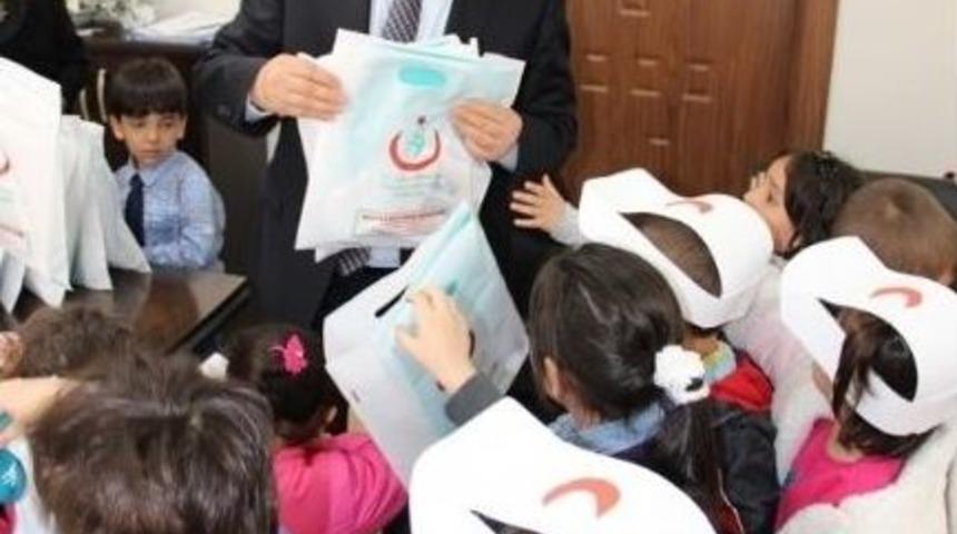 Anaokulu &Ouml;ğrencilerinden Sağlık Haftası Ziyareti