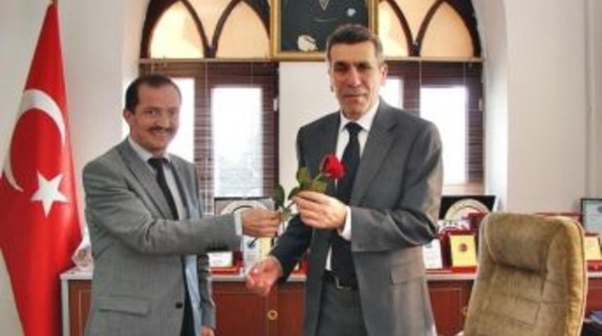 Demirci M&uuml;ft&uuml;s&uuml;nden Kaymakam Sezgin&rsquo;e Kutlu Doğum Ziyareti