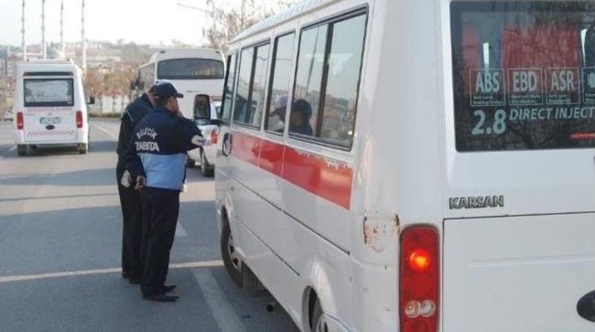 Polis Ve Zabıta İşbirliği İle Servis Ara&ccedil;ları Denetlendi