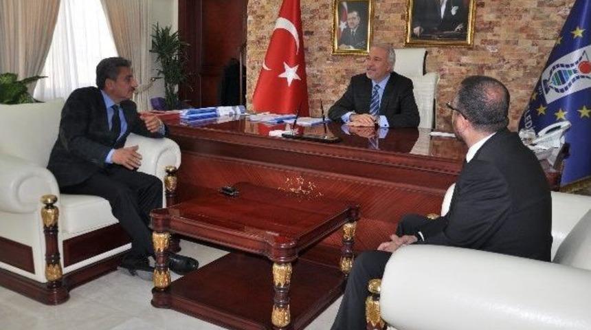 Mhp'den Belediye Başkanı Kamil Sara&ccedil;oğlu'na 'tebrik' Ziyareti