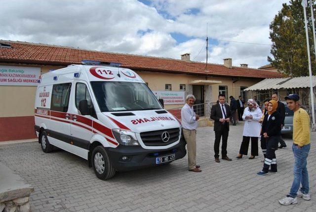 Kazımkarabekir 112 Istasyonuna Yeni Ambulans