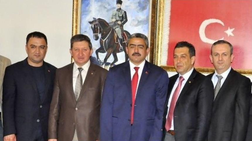 Nazilli Ticaret Odası Y&ouml;netimi, Başkan Alıcık&rsquo;ı Ziyaret Etti