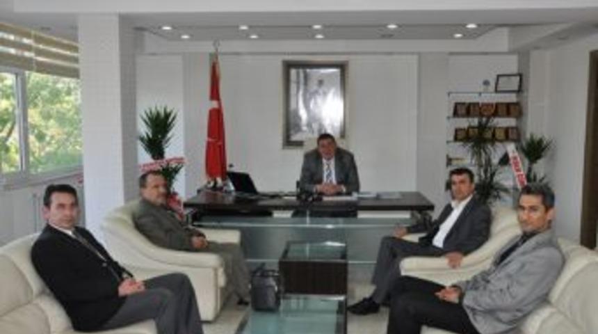İMKB End&uuml;stri Meslek Lisesi Belediye başkanına ziyaret