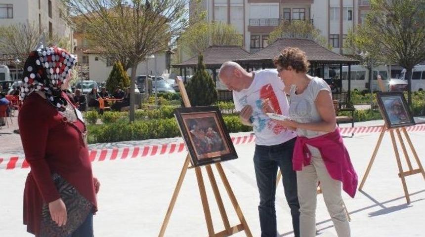 Korkuteli'nde "kat-ı Sanatı Sergisi", Yabancılardan Da İlgi G&ouml;rd&uuml;