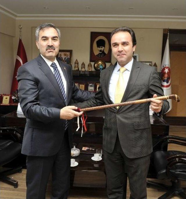 Başkan &Ccedil;oban&rsquo;a Ziyaretler Devam Ediyor 1