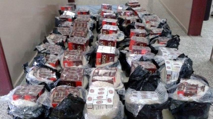 Pirin&ccedil; &Ccedil;uvalına Gizlenen Ka&ccedil;ak Sigara Polise Takıldı