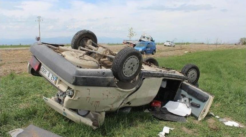 Konya'da Otomobil Takla Attı: 1&rsquo;i Polis 4 Yaralı