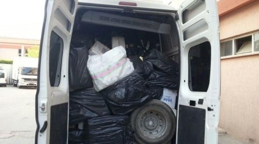 G&uuml;mr&uuml;k Ka&ccedil;ağı 81 Bin 250 Paket Sigara Ele Ge&ccedil;irildi