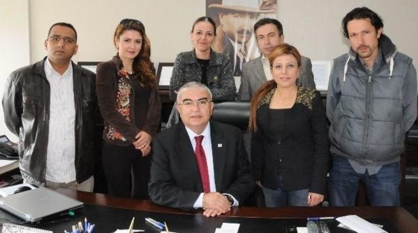 &Ccedil;orlu Medya Mensupları Derneği'nden Baysan'a Tebrik Ziyareti