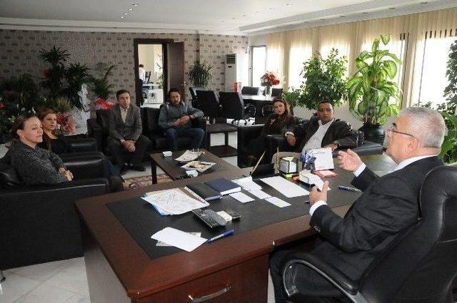 &Ccedil;orlu Medya Mensupları Derneği nden Baysan a Tebrik Ziyareti 1