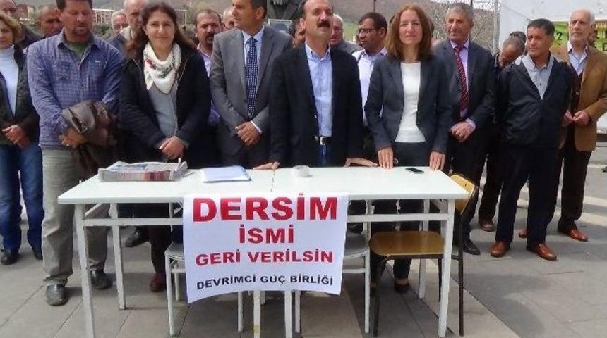 Dersim İsminin İadesi İ&ccedil;in İmza Kampanyası Başlatıldı