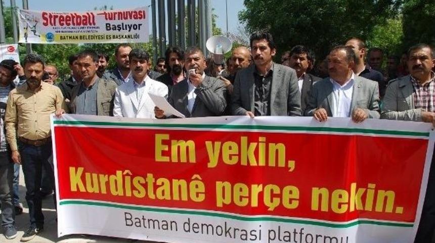 Batman Emek Ve Demokrasi Platformu, Barzani'nin Hendek Kazmasını Protesto Etti
