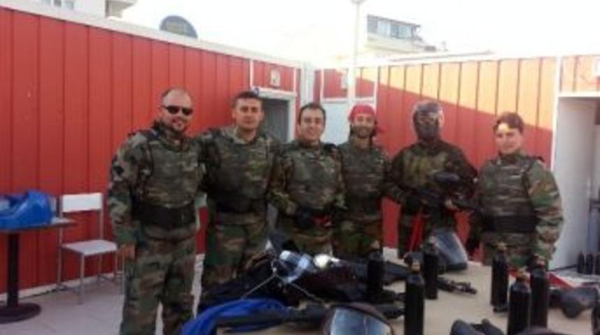 Didim&rsquo;de Jeoloji M&uuml;hendisleri Paintball Etkinliğinde Stres Attı