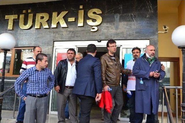 Müdaheleden Kaçan Yatağan İşçileri, Türk-iş Genel Merkezine Sığındı