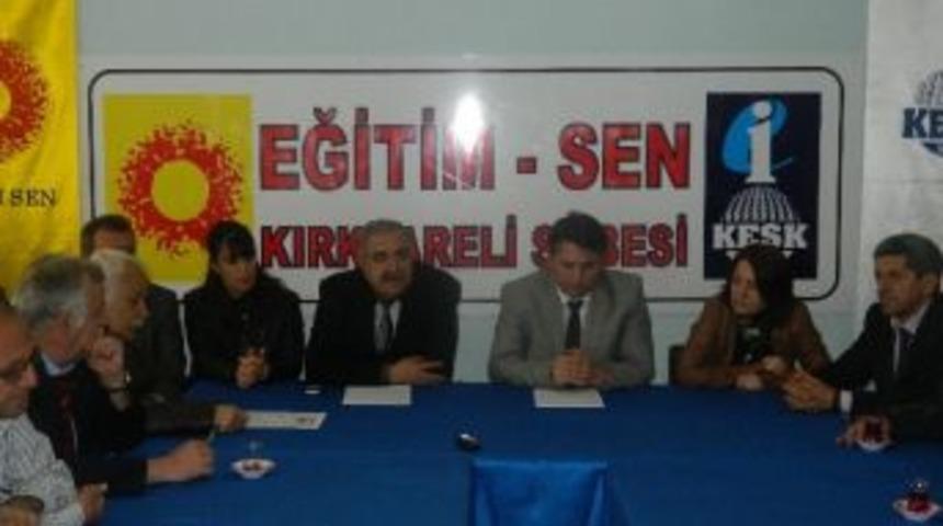 Kırklareli'de Eğitim-sen Toplantısı Yapıldı