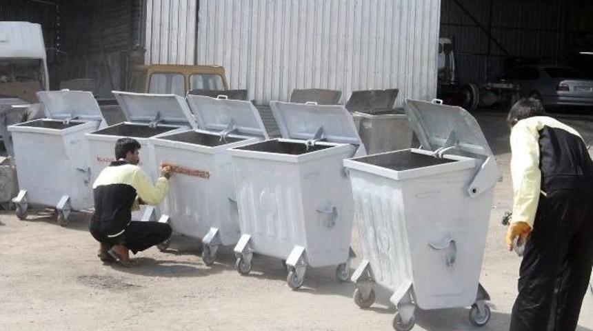 &Ccedil;&ouml;p Konteynerleri Onarımdan Ge&ccedil;iyor