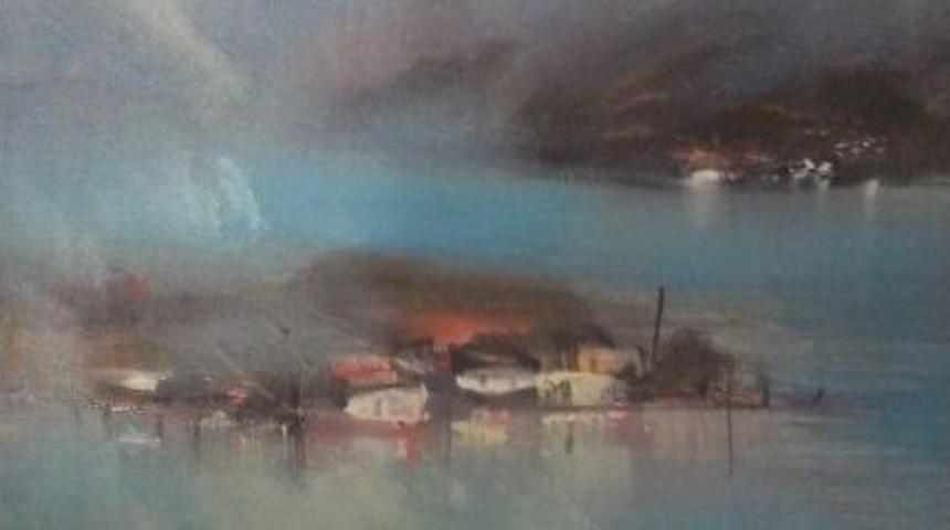 Seyfe G&ouml;l&uuml; Resimleri Kuşadalı Sanat Severleri Hayran Bıraktı