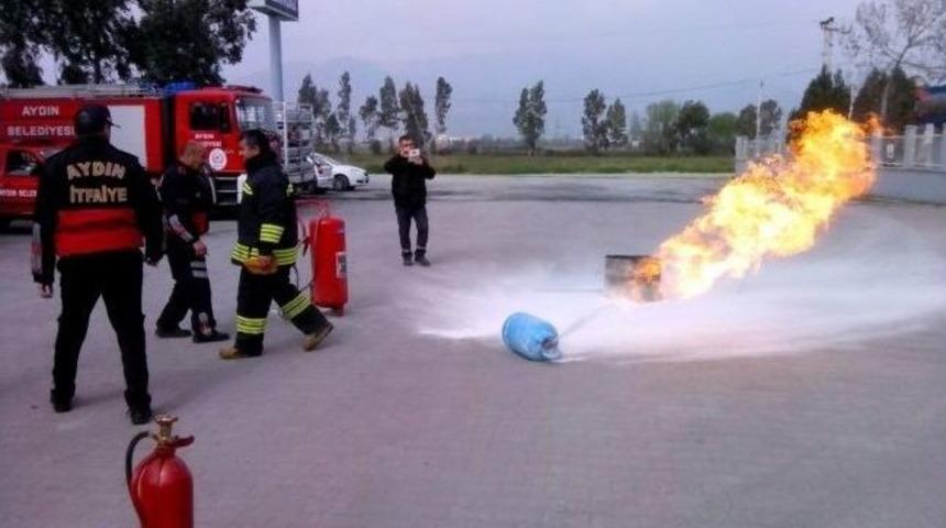Mutfak T&uuml;p&uuml; Dolum Tesisinde Yangın Tatbikatı Yapıldı