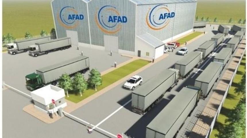 Afet Lojistik Depo İnşaatı Devam Ediyor