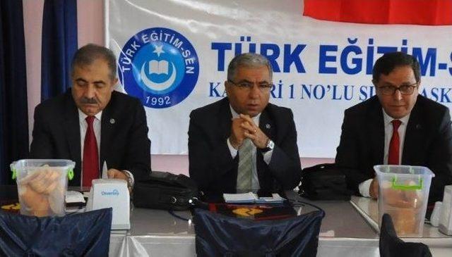 Türk Eğitim-sen Kayseri Şubesi İstişare Toplantısı Yapıldı
