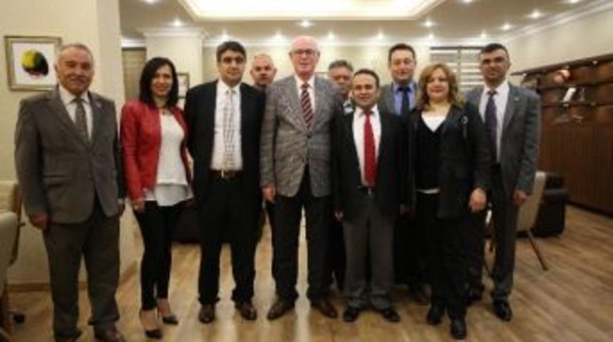 T&uuml;m- Bel-sen&rsquo;den Başkan Kurt&rsquo;a Hayırlı Olsun Ziyareti
