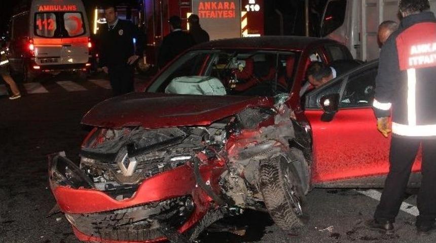 Başkent&rsquo;ta Trafik Kazası: 6 Yaralı