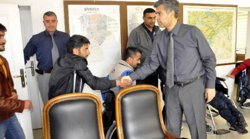 Bedensel Engellilerden Erkal'a Ziyaret